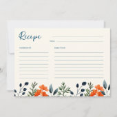 Blooming Botanicals Vrijgezellenfeest Recept Kaart (Voorkant)