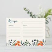Blooming Botanicals Vrijgezellenfeest Recept Kaart (Staand voorkant)