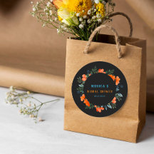 Blooming Botanicals Zwarte Bruiloftsshowers