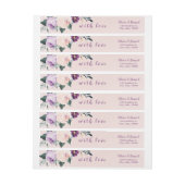 Blooming botanische paarse bloedige bruiloft (Vel)