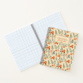 Blooming botanische Sinaasappel Floral Green Branc Notitieboek (Binnen)