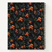 Blooming botanische Sinaasappel Floral Green Branc Notitieboek (Achterkant)