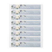 Blooming botanische stoffige blauwe bruiloft (Vel)