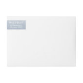 Blooming botanische stoffige blauwe bruiloft (Voorkant)