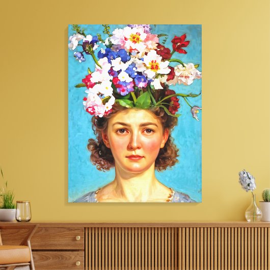 "Blooming Bouffant" Anna - Kunst- en Bloemverenigi Canvas Afdruk (Insitu (Woonkamer))