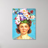 "Blooming Bouffant" Anna - Kunst- en Bloemverenigi Canvas Afdruk (Voorkant)