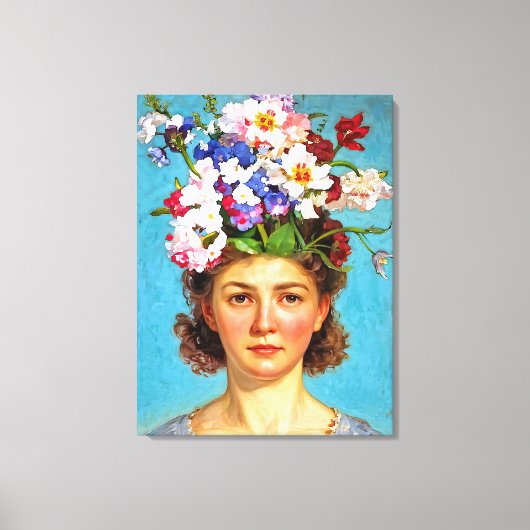 "Blooming Bouffant" Anna - Kunst- en Bloemverenigi Canvas Afdruk (Voorkant)