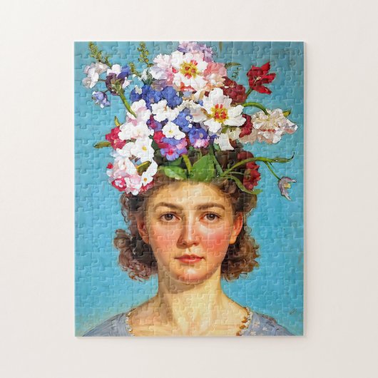 "Blooming Bouffant" Anna - Kunst- en Bloemverenigi Legpuzzel (Verticaal)