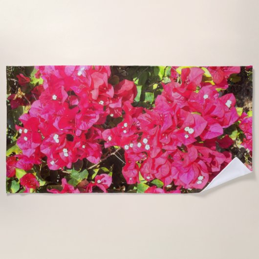Blooming Bougainvillea Beach Towel Strandlaken (Voorkant)