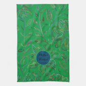 Blooming Bouquet Kelly Green Theedoek (Verticaal)