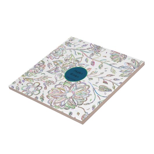 Blooming Bouquet Tegeltje (Zijkant)