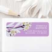 Blooming Branch Floral Tangerine Flowers Lila Etiket (Insitu)