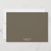 Blooming Branches Wedding Invitation - Mustard Kaart (Achterkant)