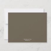 Blooming Branches Wedding Reception Card - Mustard Kaart (Achterkant)