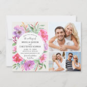 Blooming Bright Garden Waterverf Bewaar de datum Save The Date (Voorkant)