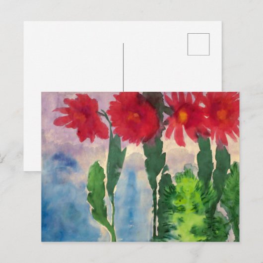 Blooming Cacti | Emil Nolde | Briefkaart (Voorkant / Achterkant)