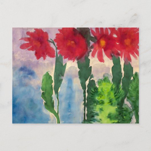 Blooming Cacti | Emil Nolde | Briefkaart (Voorkant)