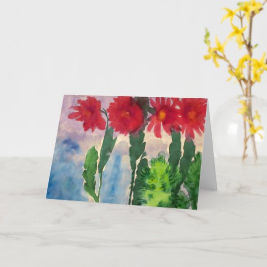 Blooming Cacti | Emil Nolde | Kaart (Gele Bloem)