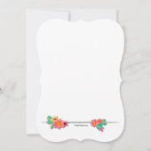 Blooming Cactus Birthday Party Invitation Kaart (Achterkant)