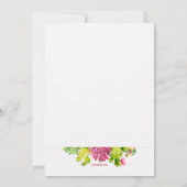 Blooming Cactus Birthday Party Invitation Kaart (Achterkant)