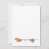 Blooming Cactus Graduation Party Invitation Kaart (Achterkant)