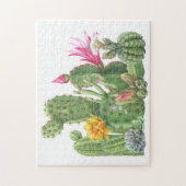 Blooming Cactus Waterverf Garden Legpuzzel (Verticaal)