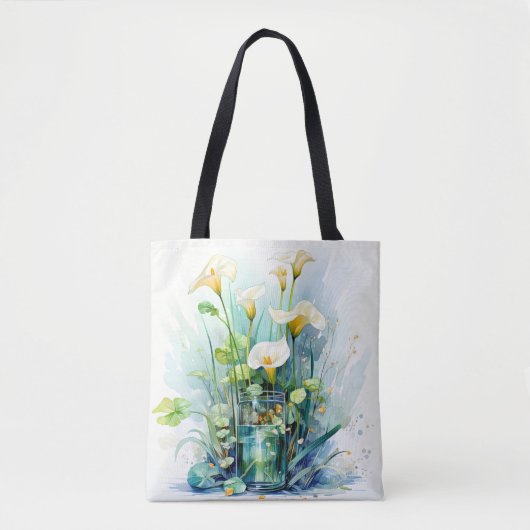 Blooming Calla Lilies Tote Bag (Voorkant)