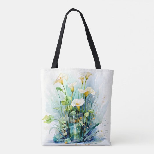  Blooming Calla Lilies Tote Bag (Achterkant)