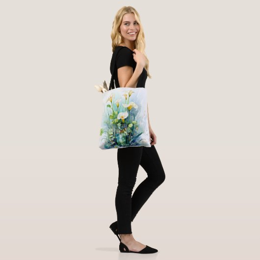  Blooming Calla Lilies Tote Bag (Op model)