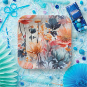 Blooming Charm-kartonnen omhulsels Papieren Bordje (Feest)