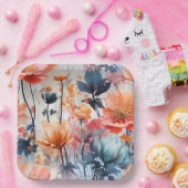 Blooming Charm-kartonnen omhulsels Papieren Bordje (Feest)