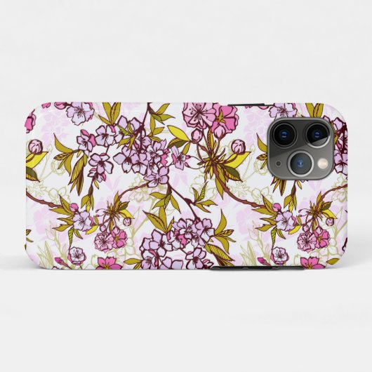 Blooming Cherry Blossom Pattern Case-Mate iPhone Case (Achterkant (horizontaal))
