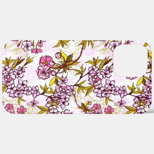 Blooming Cherry Blossom Pattern Case-Mate iPhone Case (Achterkant / Rechts)