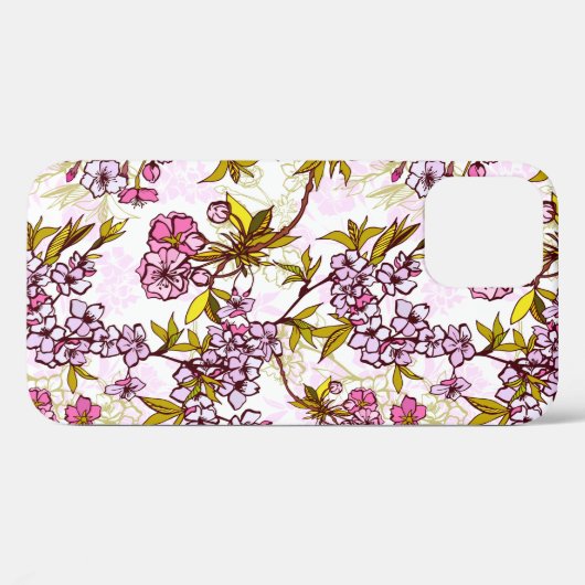 Blooming Cherry Blossom Pattern Case-Mate iPhone Case (Achterkant (horizontaal))