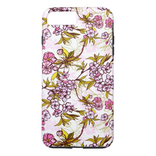 Blooming Cherry Blossom Pattern Case-Mate iPhone Case (Achterkant)
