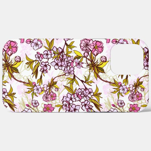 Blooming Cherry Blossom Pattern Case-Mate iPhone Case (Achterkant (horizontaal))