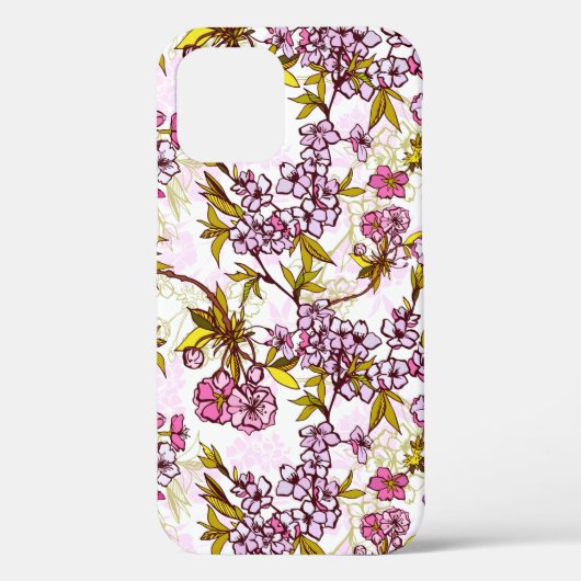 Blooming Cherry Blossom Pattern  Case-Mate iPhone Case (Achterkant)