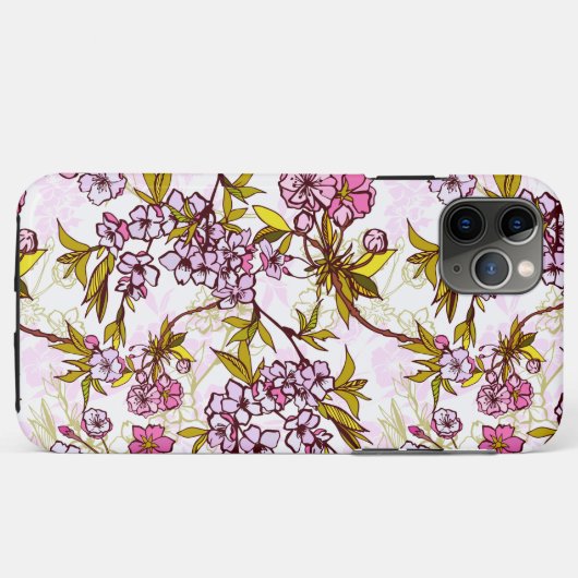 Blooming Cherry Blossom Pattern Case-Mate iPhone Case (Achterkant (horizontaal))