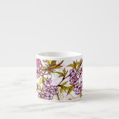 Blooming Cherry Blossom Pattern  Espresso Kop (Voorkant)