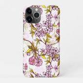 Blooming Cherry Blossom Pattern iPhone Hoesje (Achterkant)