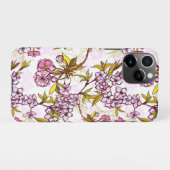 Blooming Cherry Blossom Pattern  iPhone Hoesje (Achterkant horizontaal)