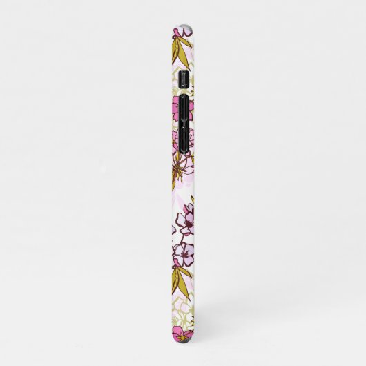 Blooming Cherry Blossom Pattern iPhone Hoesje (Linkerkant)