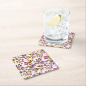Blooming Cherry Blossom Pattern Kartonnen Onderzetters (Insitu)