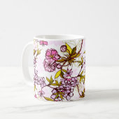 Blooming Cherry Blossom Pattern Koffiemok (Voorkant links)