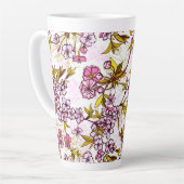 Blooming Cherry Blossom Pattern Latte Mok (Linkerhoek)