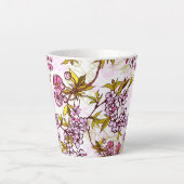 Blooming Cherry Blossom Pattern Latte Mok (Voorkant)