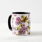 Blooming Cherry Blossom Pattern Mok (Voorkant links)