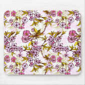 Blooming Cherry Blossom Pattern Muismat (Voorkant)