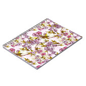 Blooming Cherry Blossom Pattern Notitieboek (Linkerzijde)