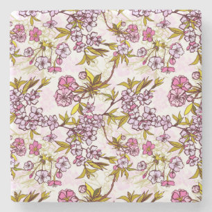 Blooming Cherry Blossom Pattern Stenen Onderzetter